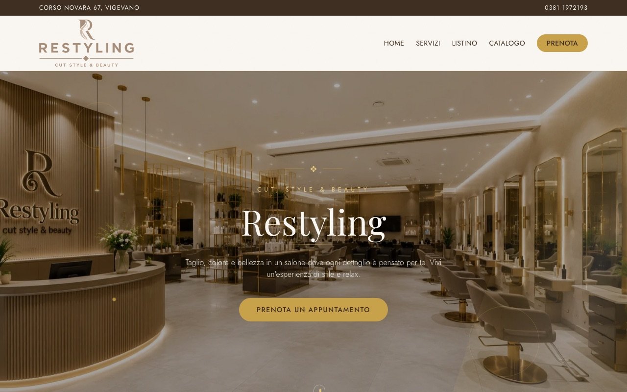Restyling — salone di bellezza a Vigevano